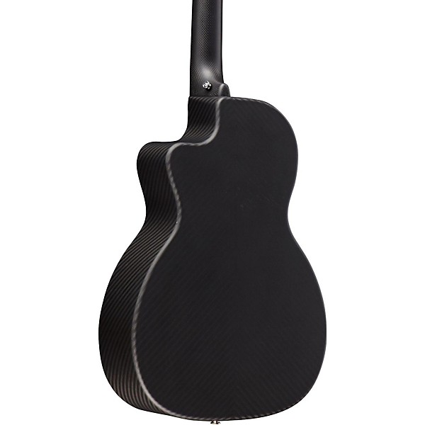 Open Box RainSong P12S Parlor Satin Acoustic-Electric Guitar Level 2 Graphite 888366026779