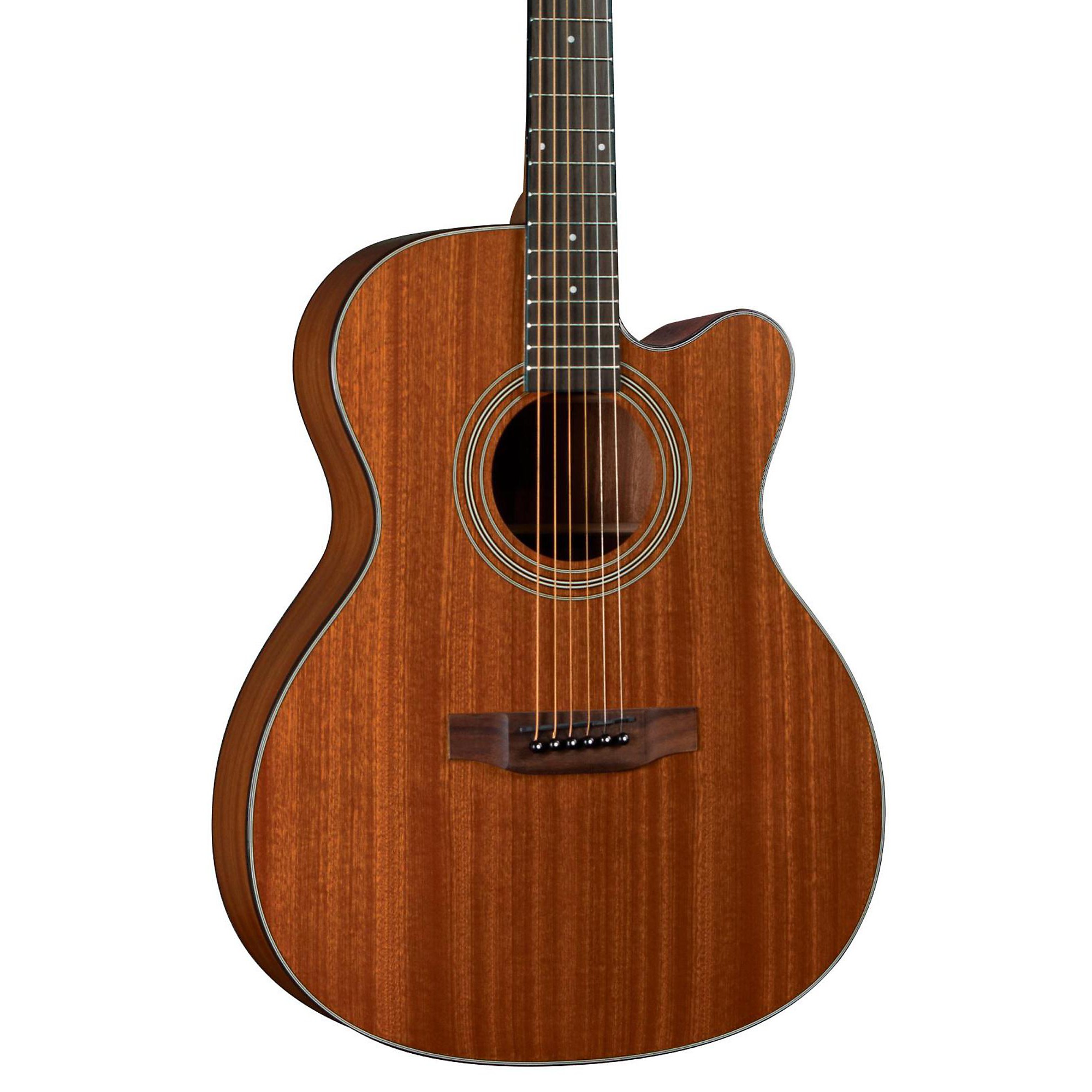 Mitchell T333E-BST Mahogany Auditorium Acoustic-Electric Guitar Edge Burst