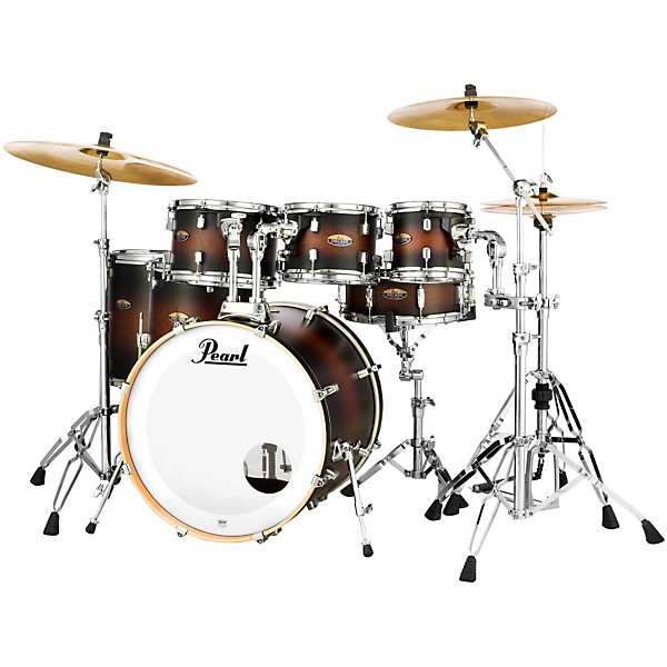 Pearl Decade Maple 7-Piece Shell Pack Satin Brown Burst