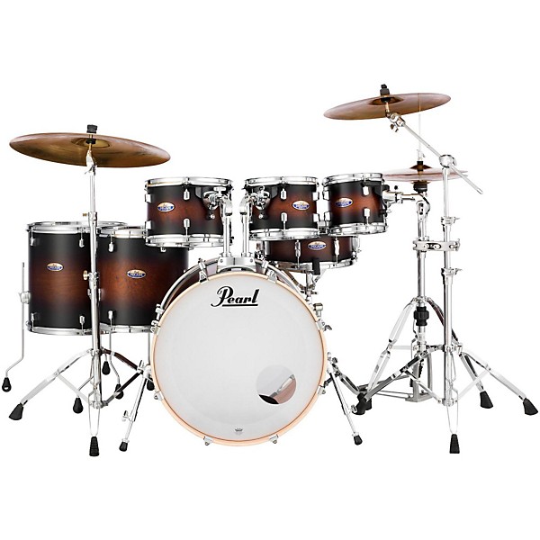 Pearl Decade Maple 7-Piece Shell Pack Satin Brown Burst