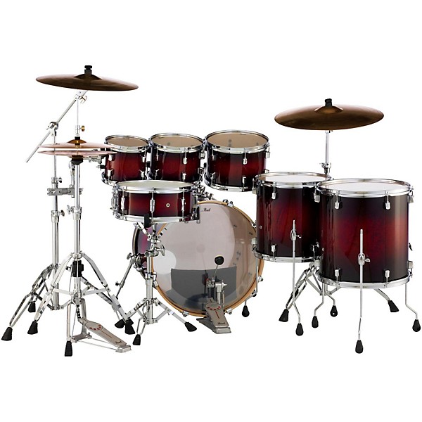 Pearl Decade Maple 7-Piece Shell Pack Gloss Deep Red Burst