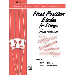 BELWIN First Position Etudes for Strings Viola