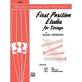 BELWIN First Position Etudes for Strings Viola