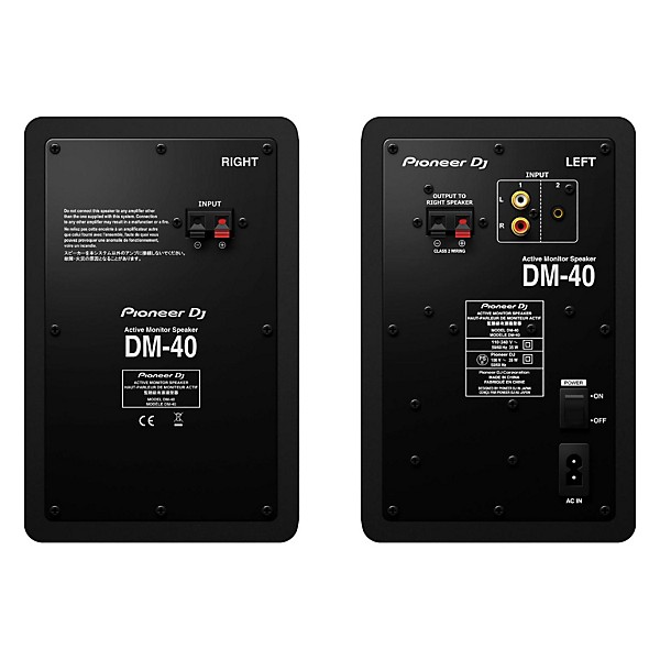 Pioneer DJ DM-40 4" Powered Studio Monitors (Pair)