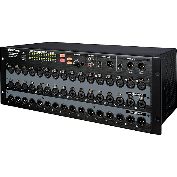 Open Box PreSonus StudioLive RML 32AI 32-Channel Rackmount Digital Mixer Level 1
