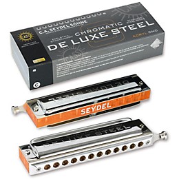 SEYDEL Chromatic DeLuxe Steel Solo Harmonica G