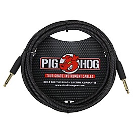 Pig Hog Instrument Cable Black Woven 1/4" to 1/4" 20 ... Pig Hog Instrument Cable Black Woven 1/4" to 1/4" 10 ft. Black Woven