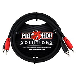 Pig Hog Solutions Dual Cable RCA to RCA 6 ft. Pig Hog Solutions Dual Cable RCA to RCA 3 ft.