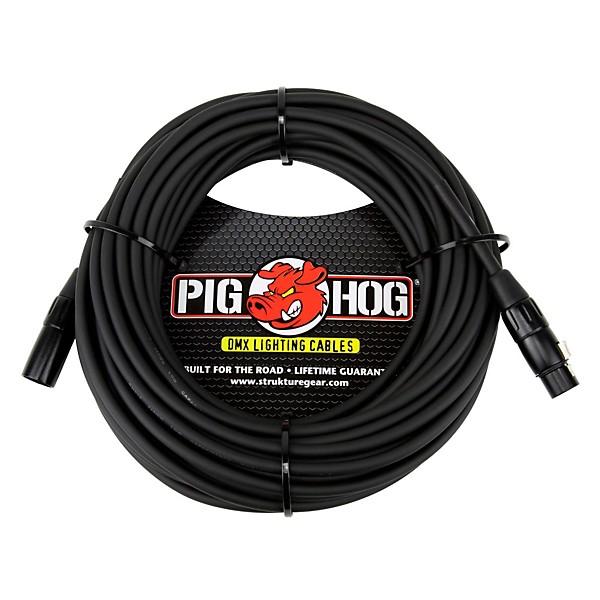 Pig Hog Lighting Cable DMX 3-pin 50 ft.