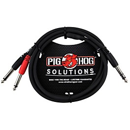 Pig Hog Solutions TRS(M) to Dual 1/4" Insert Cable 3 ft. Pig Hog Solutions TRS(M) to Dual 1/4" Insert Cable 3 ft.