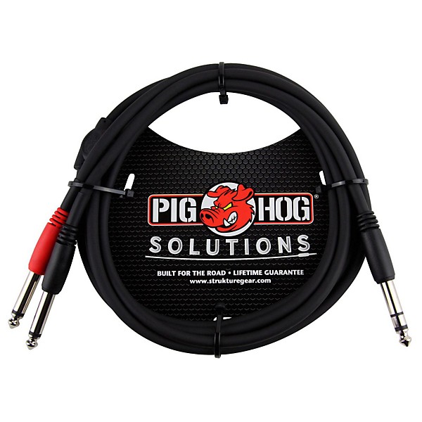 Pig Hog Solutions TRS(M) to Dual 1/4" Insert Cable 6 ft.