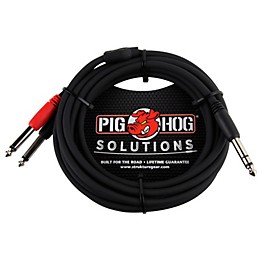 Pig Hog Solutions TRS(M) to Dual 1/4" Insert Cable 3 ft. Pig Hog Solutions TRS(M) to Dual 1/4" Insert Cable 10 ft.