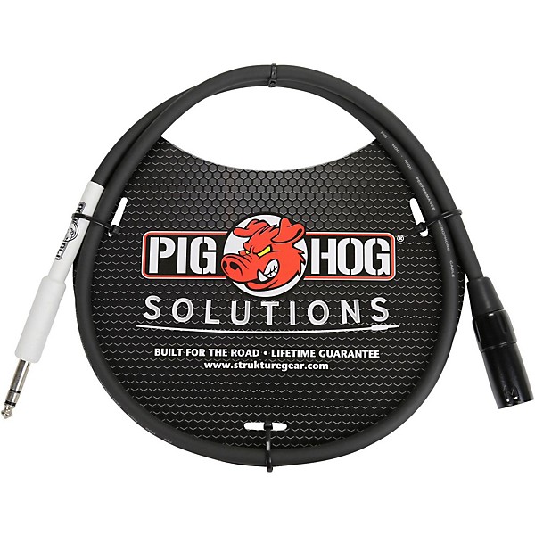 Pig Hog Solutions XLR(M) to 1/4" TRS Adapter Cable 6 ft.
