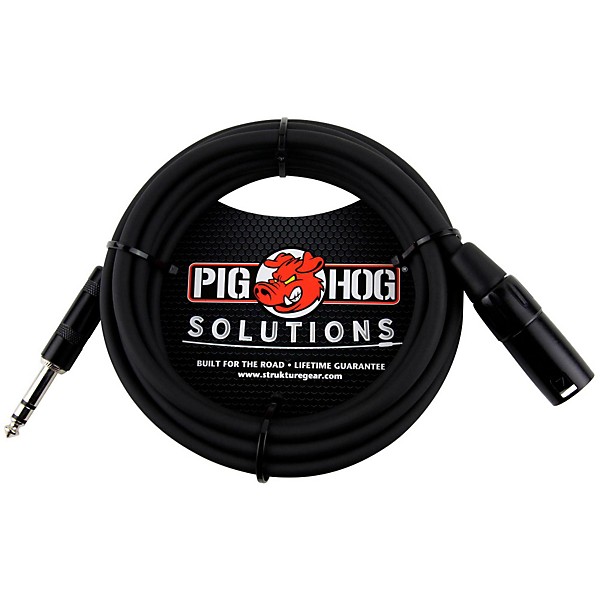 Pig Hog Solutions TRS(M) to XLR(M) Balanced Adapter Cable 50 ft.