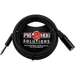 Pig Hog Solutions TRS(M) to XLR(M) Balanced Adapter Cable ... Pig Hog Solutions TRS(M) to XLR(M) Balanced Adapter Cable 5 ft.