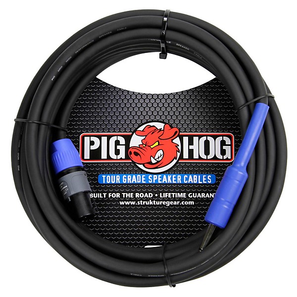Pig Hog Speaker Cable SPKON to 1/4" (25 ft.) 25 ft.