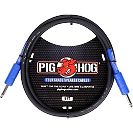 Pig Hog Speaker Cable 14 Gauge Wire 1/4" to 1/4" 25 ft. Pig Hog Speaker Cable 14 Gauge Wire 1/4" to 1/4" 5 ft.