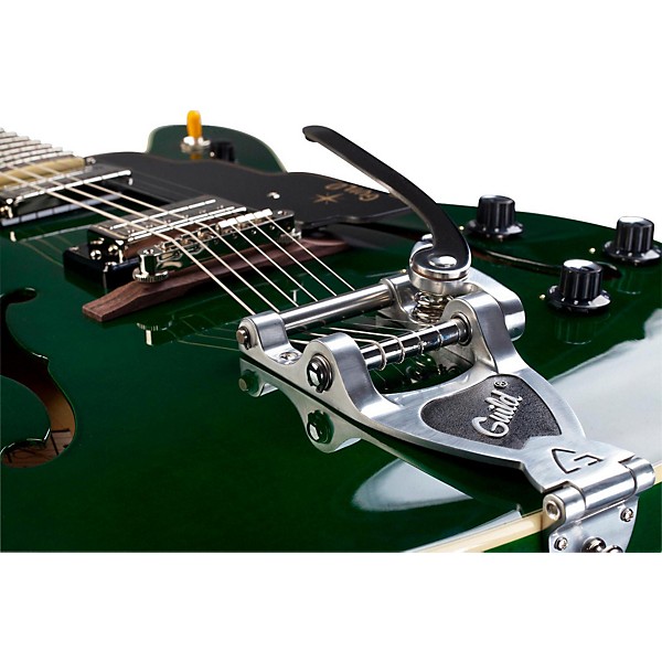 Open Box Guild Starfire V Maple Semi Hollow Electric Guitar Level 2 Emerald Green 190839637208