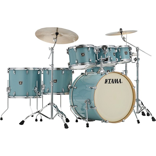 tama✨ TAMA Superstar Classic 7-Piece Shell Pack Light Emerald Blue