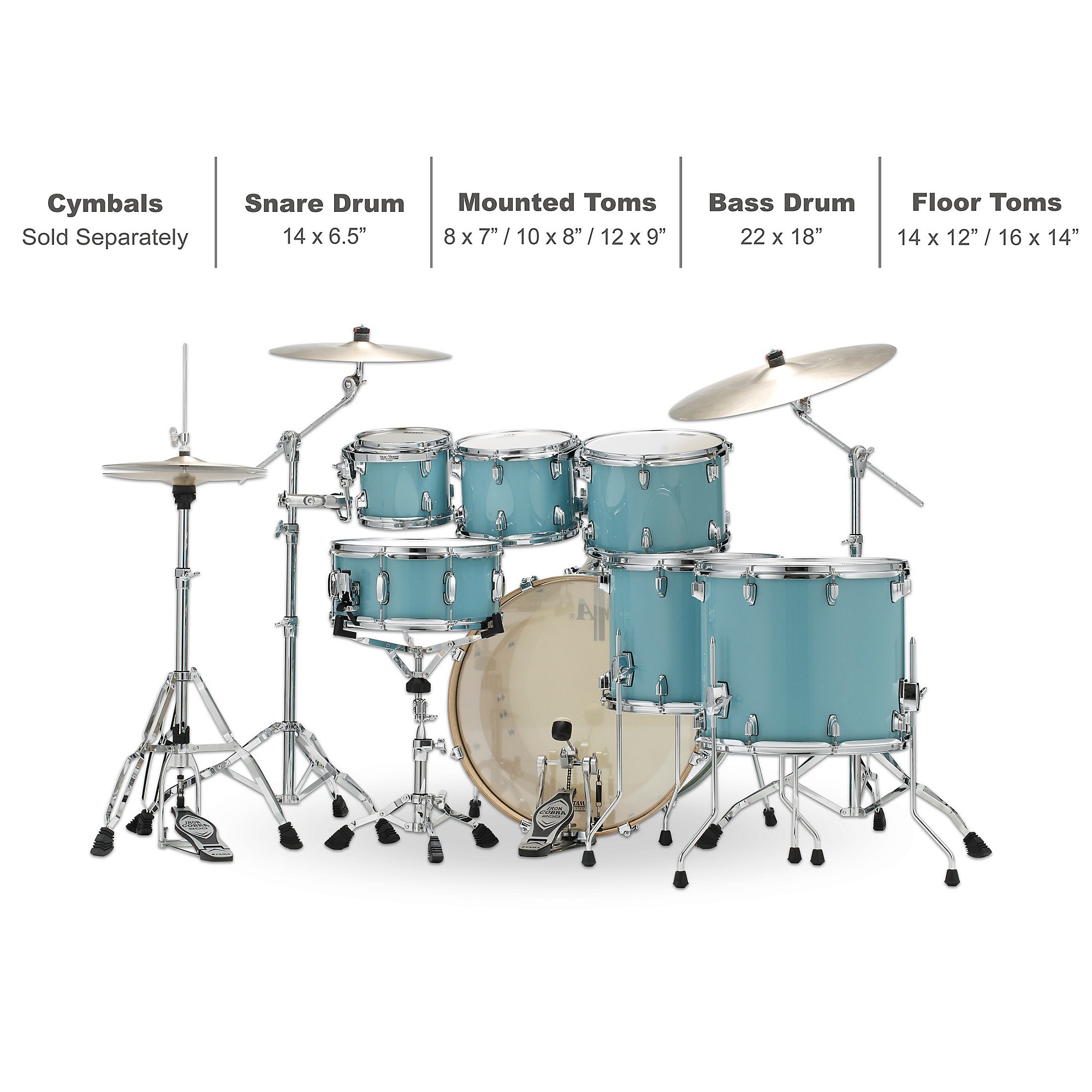タマ 3 Tama Superstar Classic 3-piece Shell Pack - Dark Indigo