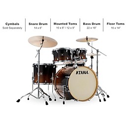 TAMA Superstar Classic 5-Piece Shell Pack Coffee Fade