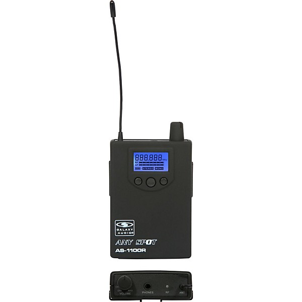 Open Box Galaxy Audio 1100 SERIES Wireless In-Ear Monitor Receiver  Frequency with EB6 Earbuds Level 1 Freq N