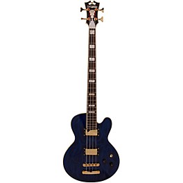 D'Angelico EX-SD Solidbody Electric Bass Guitar Pinstripe Navy Blue