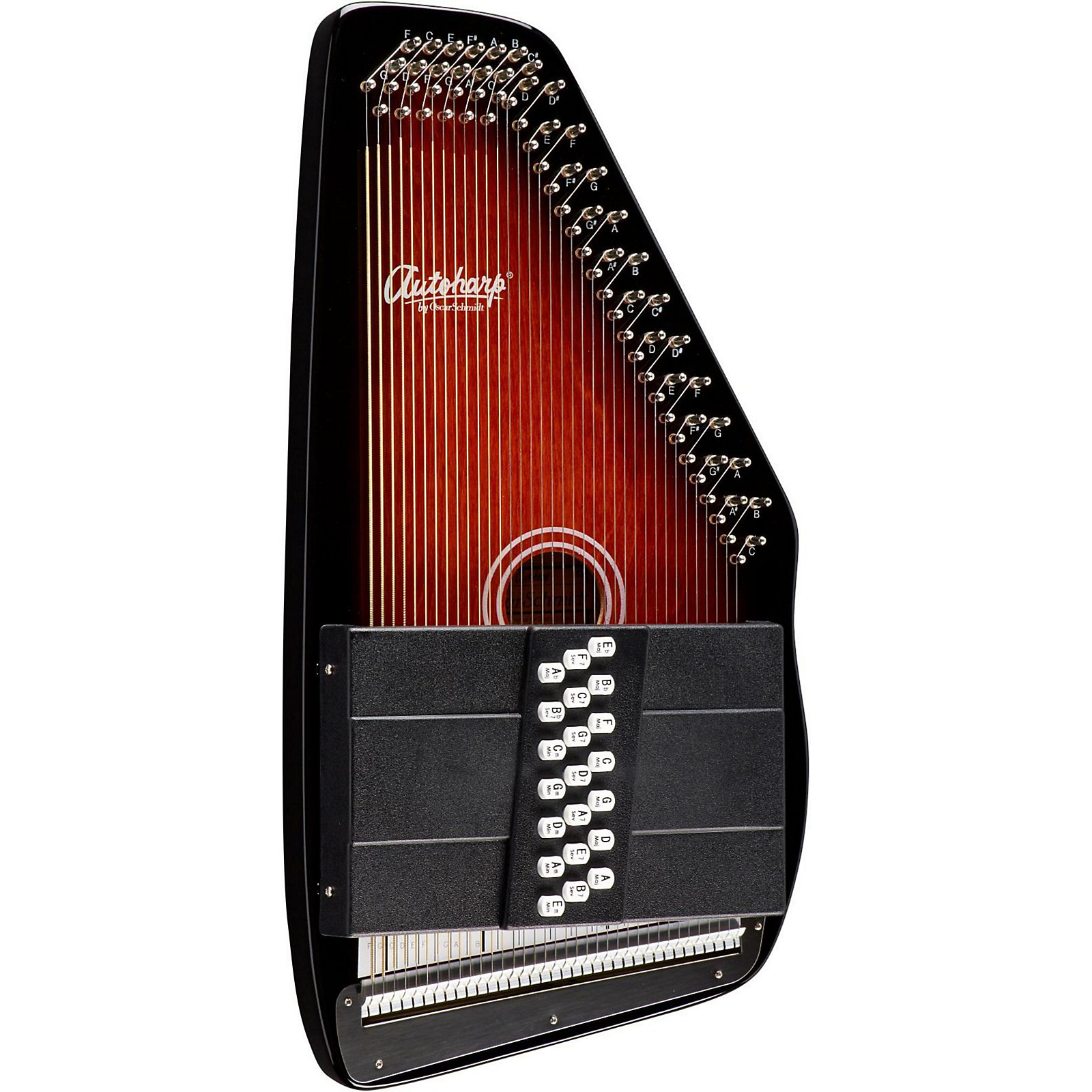 Open Box Oscar Schmidt OS 21C Autoharp Level 1 21 Bars Sunburst Finish