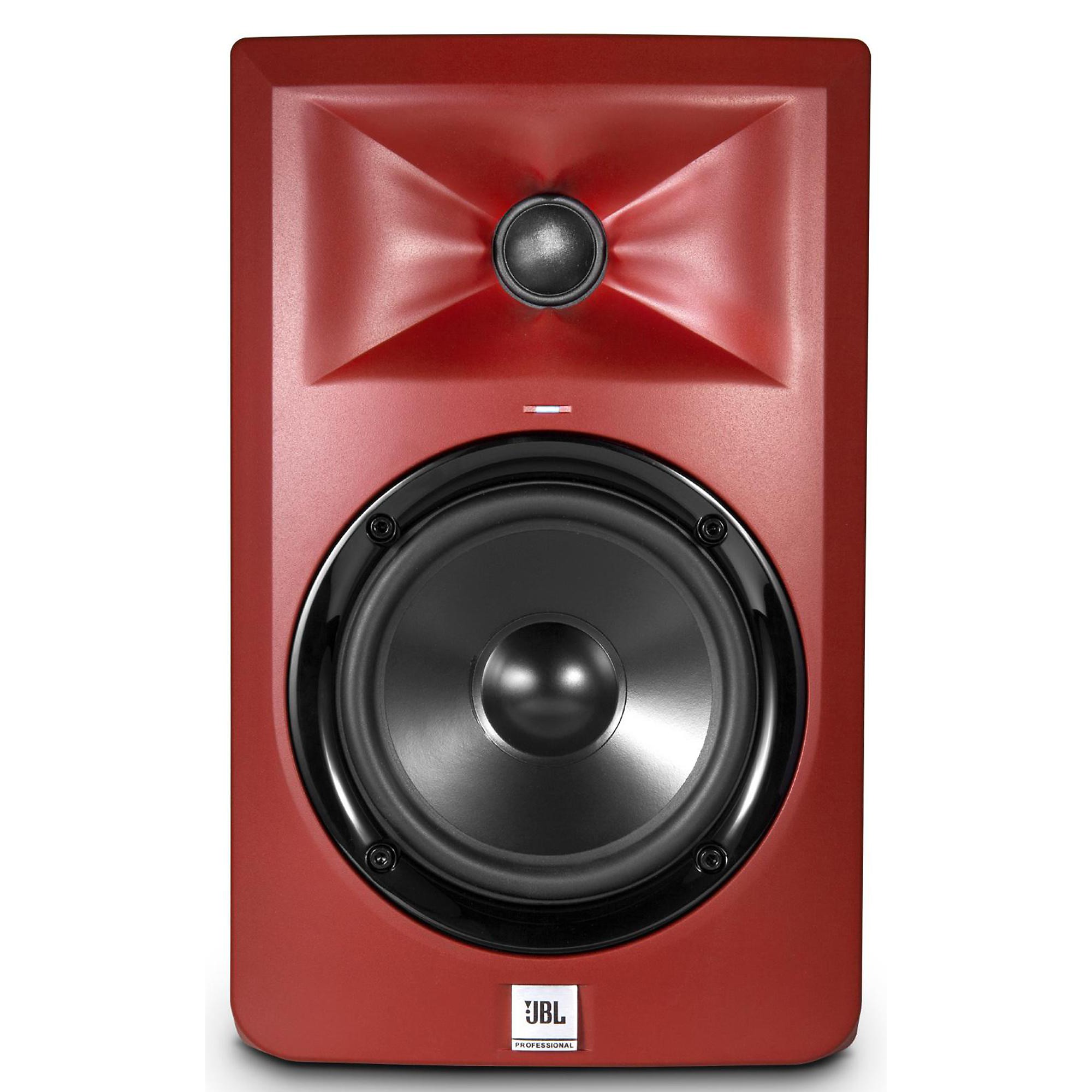 Open Box JBL LSR305 5 in. Limited Edition Powered Studio Monitor - Red Level 2 190839038500 | Guitar Center