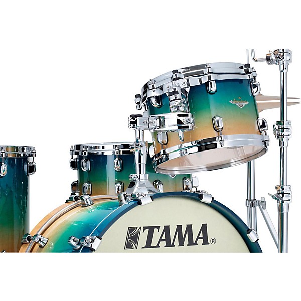 TAMA Starclassic Maple Exotix 3-Piece Shell Pack Caribbean Sea Blue Fade Figured