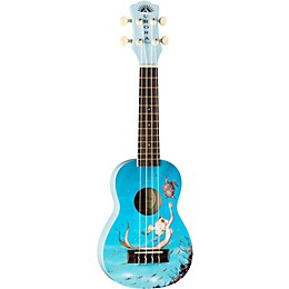 Luna AR2 Aurora Ukulele Mermaid Graphic