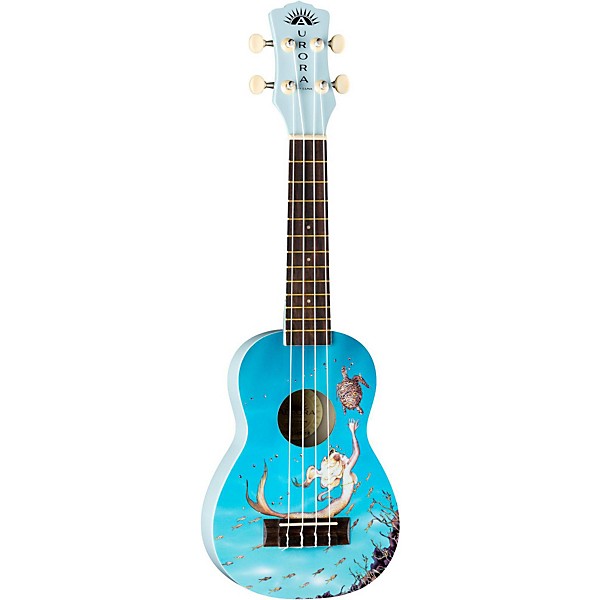 Luna AR2 Aurora Ukulele Mermaid Graphic