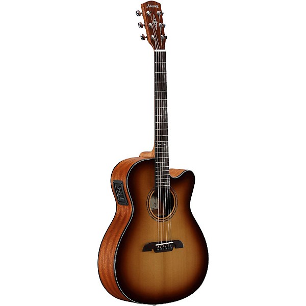 Open Box Alvarez AF60CESHB Folk Acoustic-Electric Guitar Level 2 Shadow Burst 190839130785