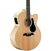 Alvarez Aj80ce-12 12-String Jumbo Acoustic-Electric Guitar Natural for sale
