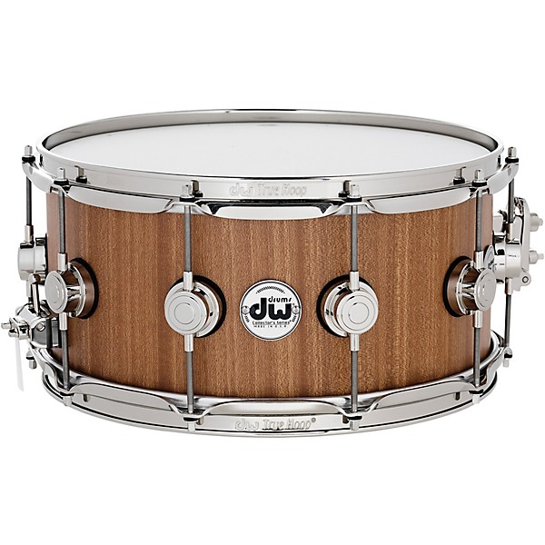 DW Cherry Mahogany Natural Lacquer With Nickel Hardware Snare Drum 14x6.5" 14 x 6.5 in.