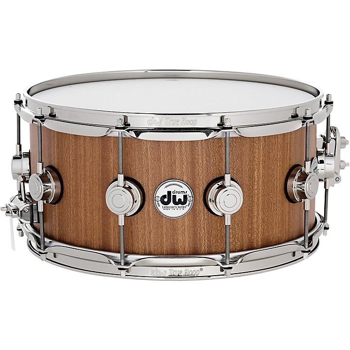 DW Cherry Mahogany Natural Lacquer With Nickel Hardware Snare Drum 14x6