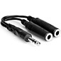Hosa YPP-118 Y Cable 1/4" TRS Male - Dual 1/4" TRS Female (Stereo Splitter) thumbnail