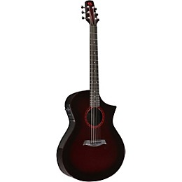 Open Box Composite Acoustics GX ELE Acoustic-Electric Guitar Level 2 Wine Red Burst 190839635280