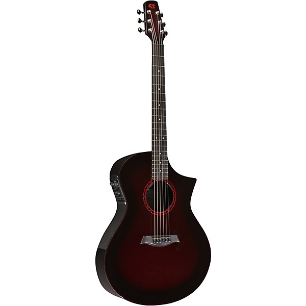 Open Box Composite Acoustics GX ELE Acoustic-Electric Guitar Level 2 Wine Red Burst 190839635280