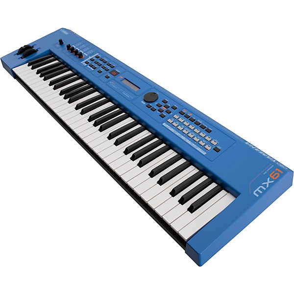 Open Box Yamaha MX61 61 Key Music Production Synthesizer Level 2 Electric Blue 190839395627