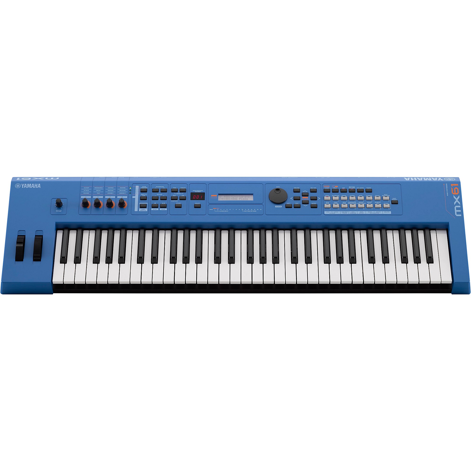 Yamaha MX61 61-Key Music Production Synthesizer Electric Blue