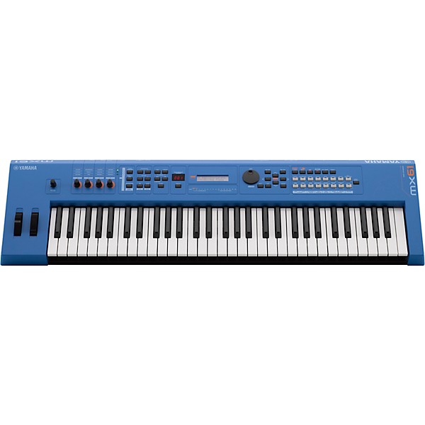 Open Box Yamaha MX61 61 Key Music Production Synthesizer Level 2 Electric Blue 190839081896