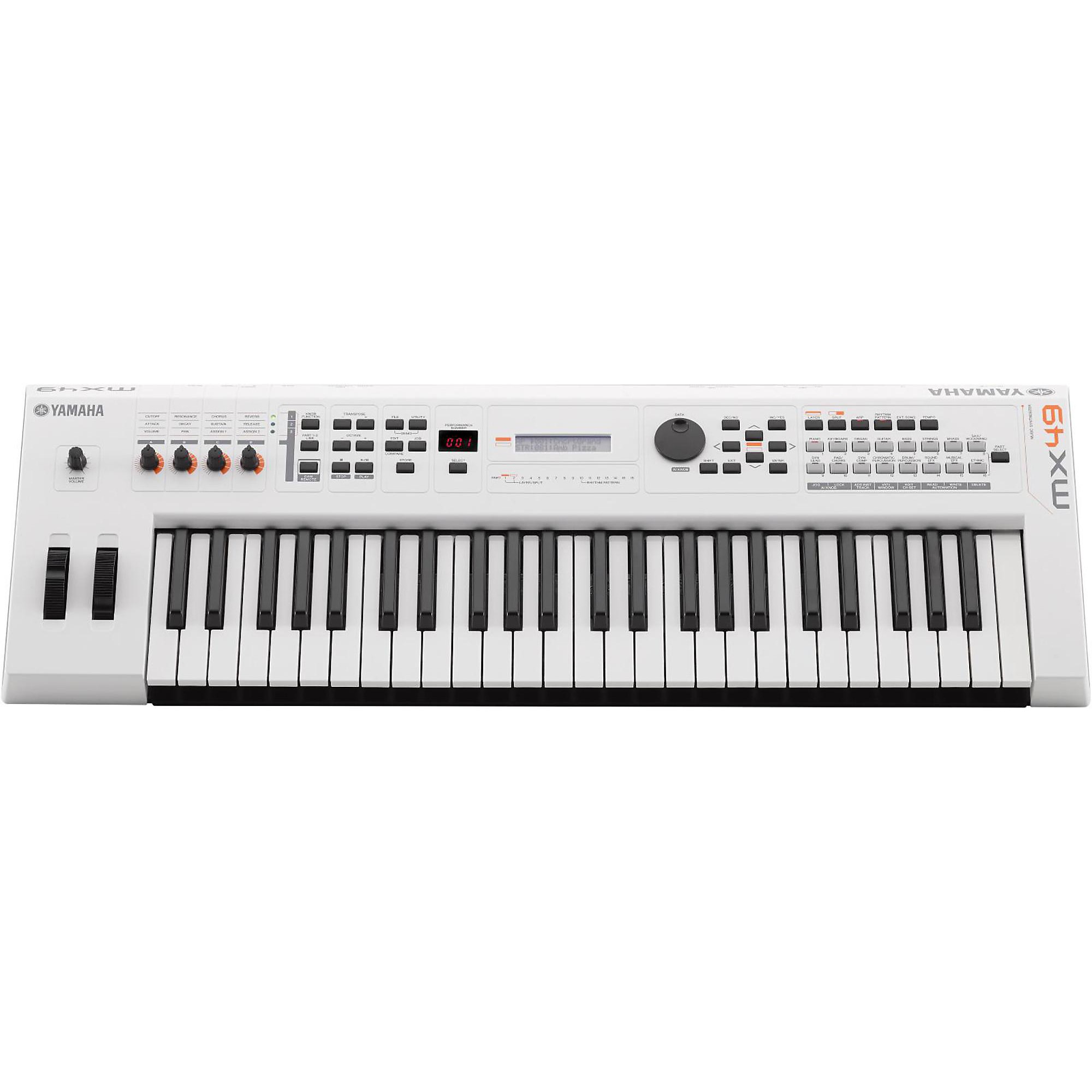 YAMAHA MX49　希少なホワイトモデル！ Yamaha MX49 49-Key Music Production Synthesizer White | Guitar Center