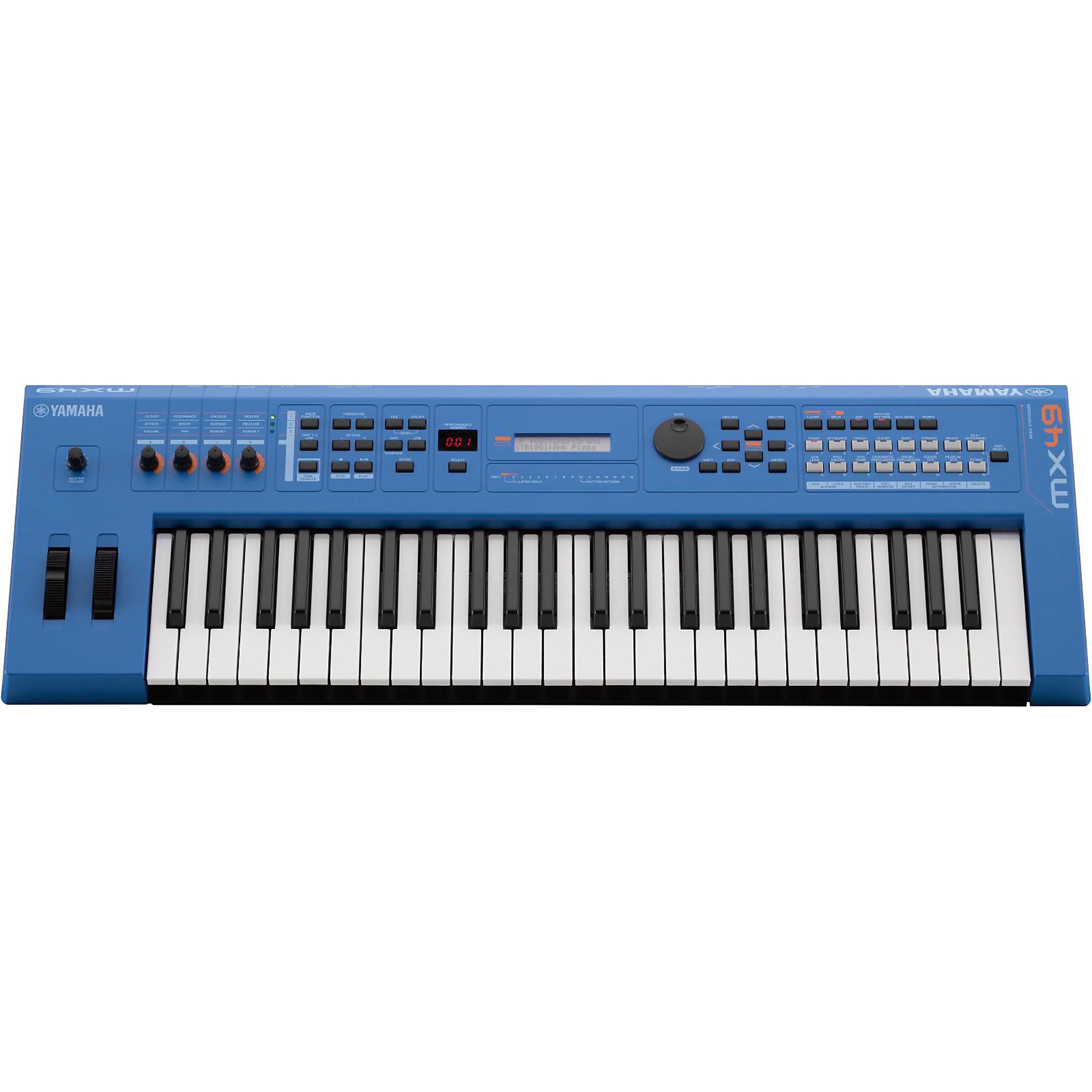 Yamaha MX49 49-Key Music Production Synthesizer Electric Blue