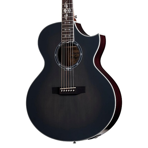 Open Box Schecter Guitar Research Synyster Gates 3701 Acoustic-Electric Guitar Level 2 Transparent Black Burst Satin 19083...