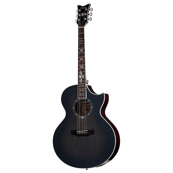 Schecter Guitar Research Synyster Gates 3701 Acoustic-Electric Guitar Transparent Black Burst Satin