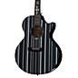 Schecter Guitar Research Synyster Gates 3700 Acoustic-Electric Guitar Gloss Black with Silver Pinstripes thumbnail