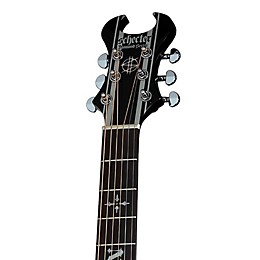 Schecter Guitar Research Synyster Gates 3700 Acoustic-Electric Guitar Gloss Black with Silver Pinstripes
