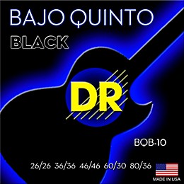 DR Strings Bajo Quinto Black Coated 10 String