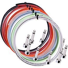 Lava Piston Solder-Free Mini Ultramafic Right Angle Cable Kit 10 ft. with 10 plugs Purple